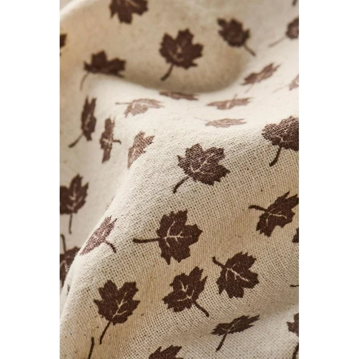 Ib Laursen Geschirrtuch Ib Laursen Geschirrtuch Birk Blätter Natur Braun (50x70 cm) – Bild 1