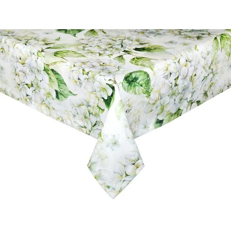 beties Tischdecke Landlust-Hortensie (1-tlg, 1 Stück), 100% Baumwolle, Hortensien in weiß, verschiedene Größen – Bild 4