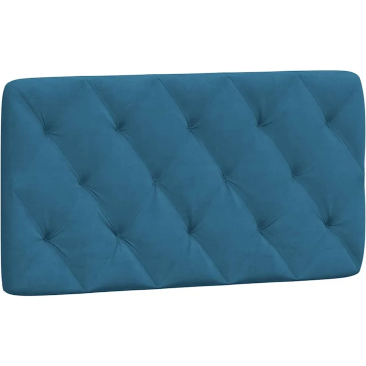vidaXL Kopfteil-Kissen Blau 100 cm Samt 374718 – Bild 2