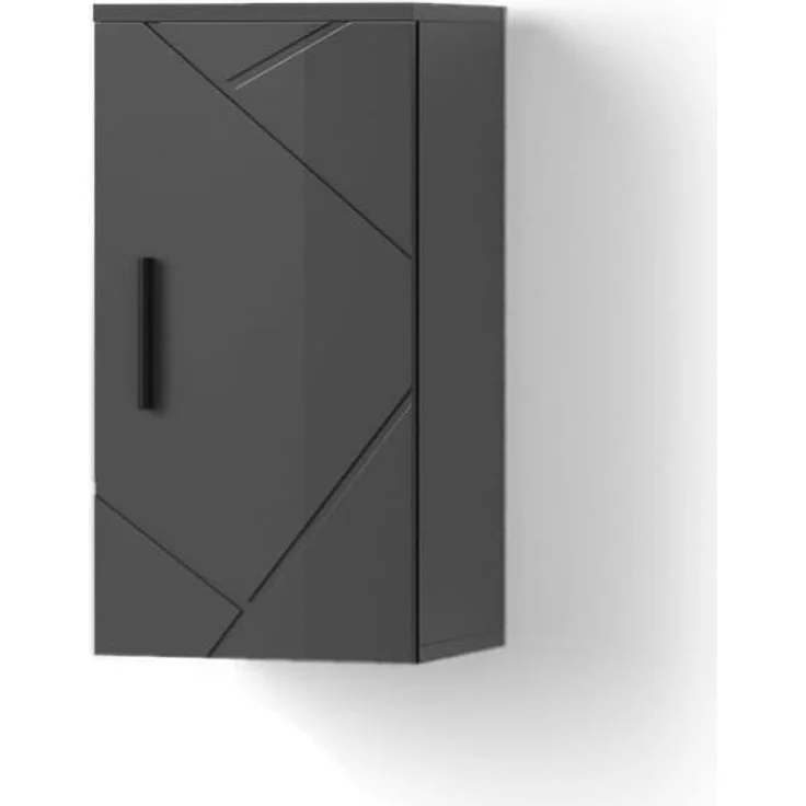 Livinity® Hängeschrank Ronco, Anthrazit Hochglanz, 30 x 59 cm – Bild 1