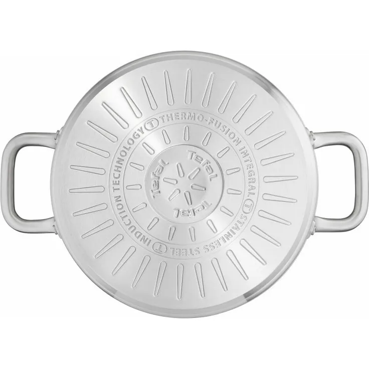 Tefal Virtuoso Topfset, 7-tlg, Kochtopf, Topf, Stielkasserolle, Induktionsgeeignet, Edelstahl, E492S7