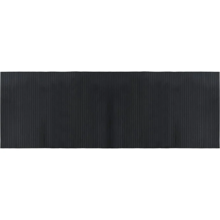 vidaXL Teppich Rechteckig Schwarz 70x200 cm Bambus 376744 – Bild 2