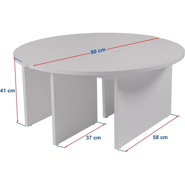 Skye Decor Couchtisch 100% MELAMINE COATED PARTICLE BOARD, 90 cm x 41 cm x 18 mm 241NRD14 – Bild 8