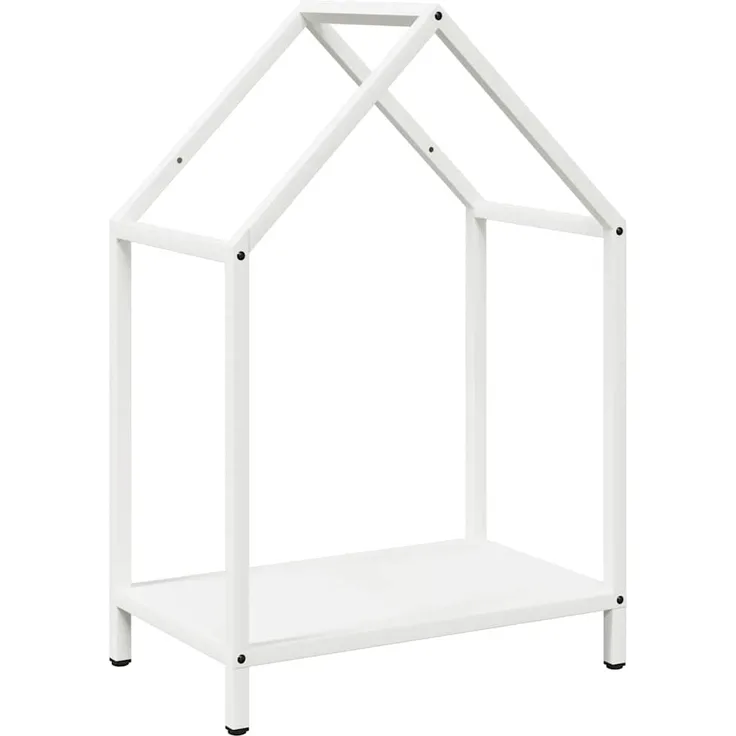 vidaXL Brennholzregal Weiß 40x25x60 cm Kaltgewalzter Stahl 864292