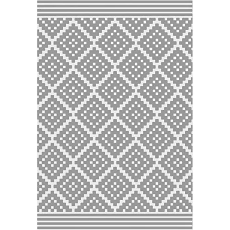 Outdoor Kunststoffteppich Austin grau 90x150 cm – Bild 8