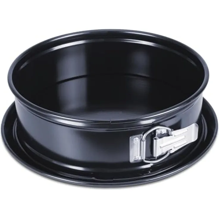 Städter We love baking Serie Springform EMAILLE Ø 24 cm / H 7 cm Schwarz mit Flachboden
