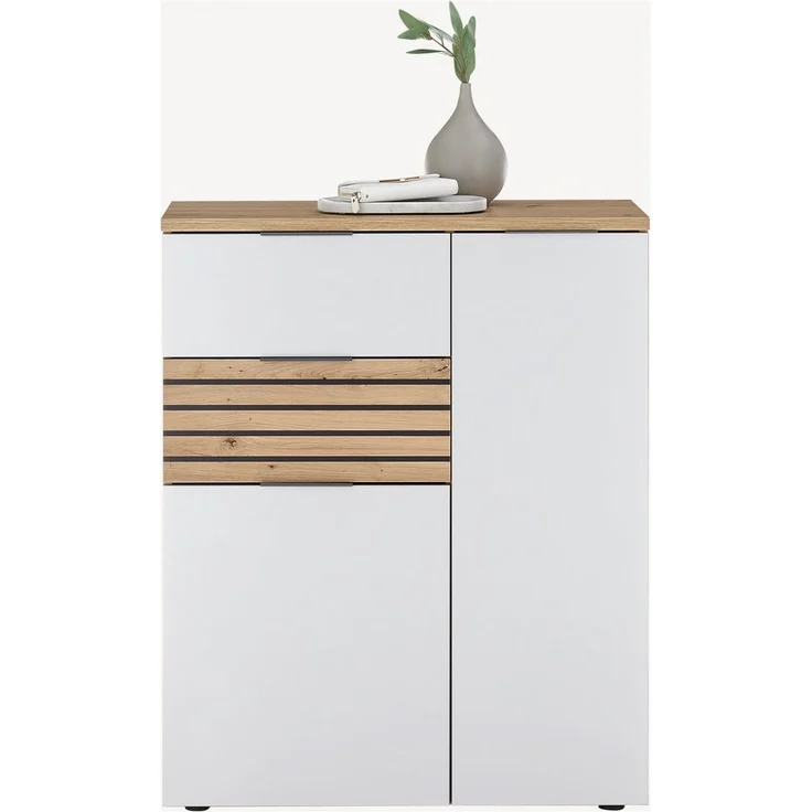 HBZ Garderoben-Set MILAN, (Komplett-Set, Garderobenschrank + Paneel + Bank + Spiegel + Schuhkommode) – Bild 2