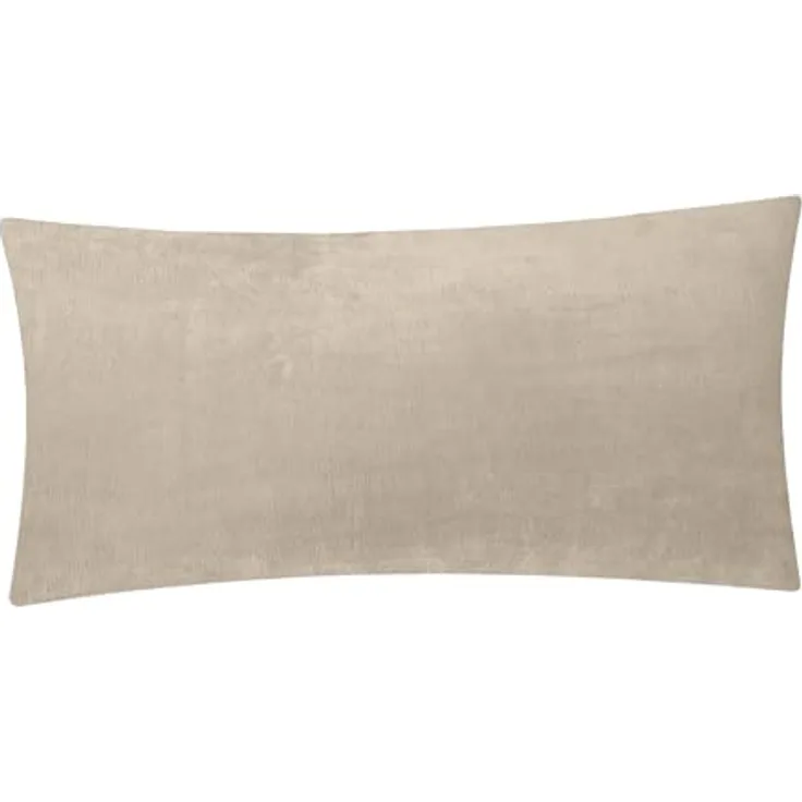Heubergshop Kissenbezug, (1 Stück), Fleece 40x80cm Beige flauschig Kissenhülle warm (1x-40x80cm-Beige)