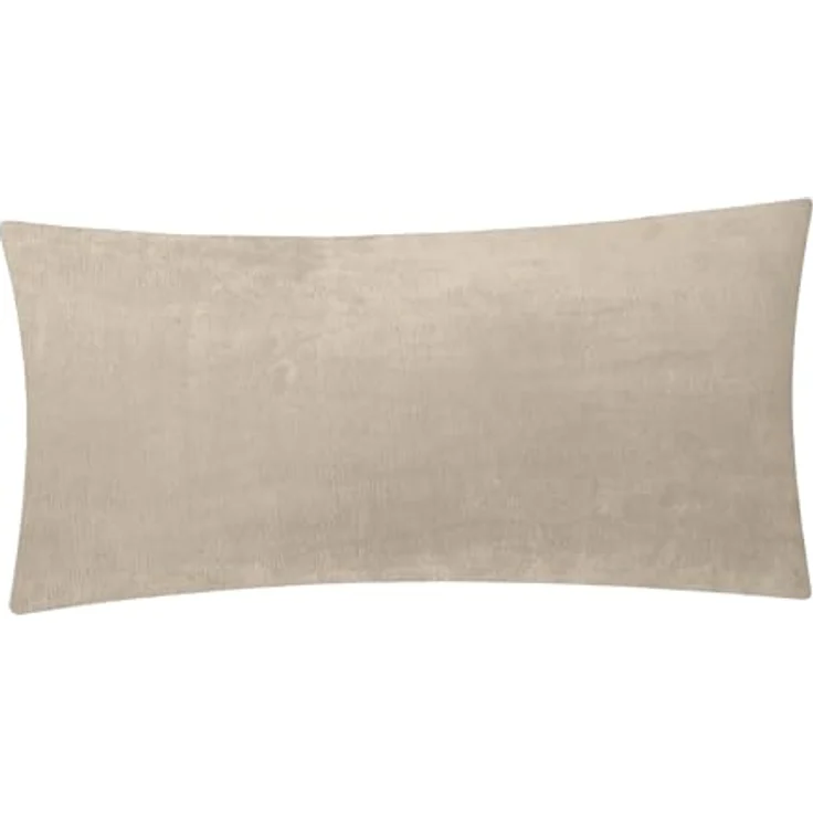 Heubergshop Kissenbezug, (1 Stück), Fleece 40x80cm Beige flauschig Kissenhülle warm (1x-40x80cm-Beige) – Bild 1
