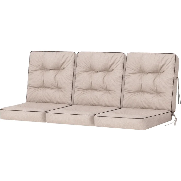 Bjird Bankauflage Venus 50 cm, 60 cm, 100 cm, 120 cm, 150 cm, 180 cm, (3 St), für Gartenbank und Hollywoodschaukel – Bild 1