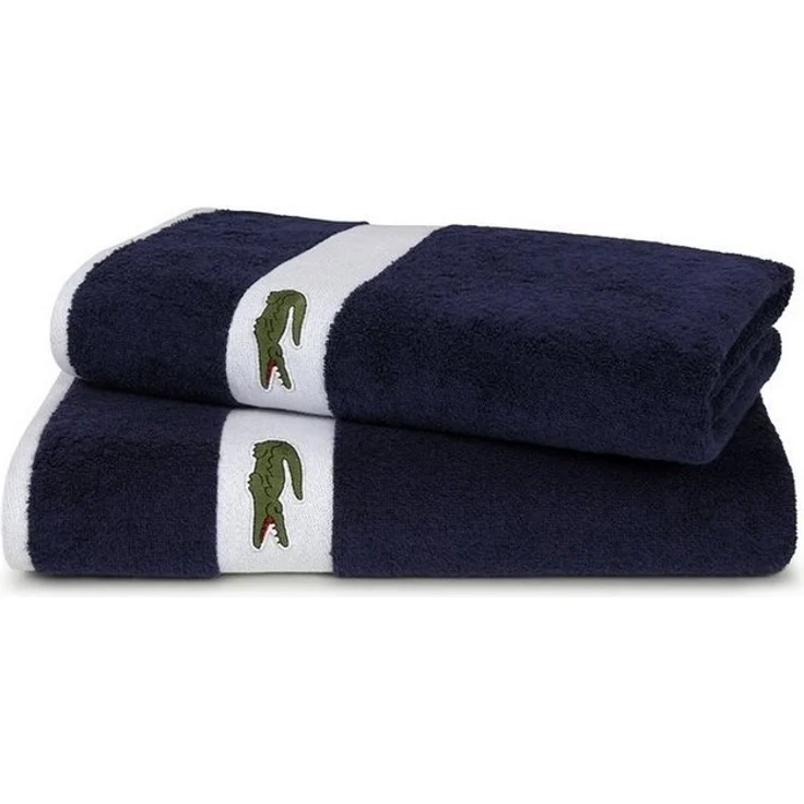 Lacoste Duschtuch L CASUAL, (1-St), mit Aufnähern – Bild 2