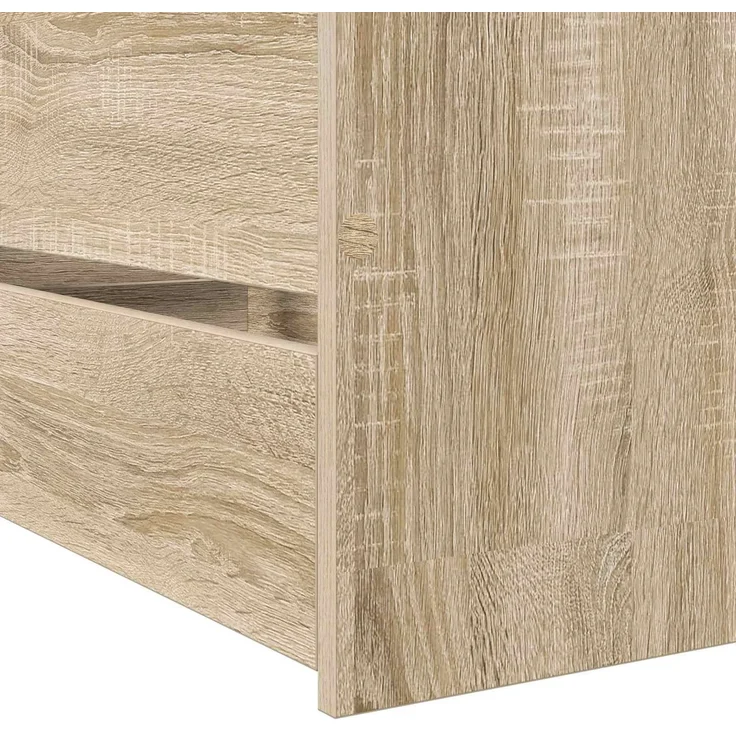 vidaXL Bettrahmen mit Schubladen Sonoma-Eiche Holzwerkstoff 3429510 – Bild 6