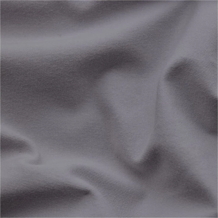 Schlafgut 'EASY' Kissenbezug, Jersey, Grey Mid, 80x80 cm – Bild 1