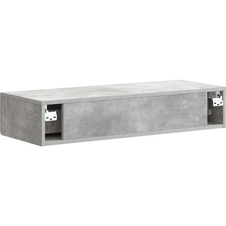 vidaXL Wandmontierter Beistelltisch Betongrau 87,5 x 34,5 x 17 cm 898158 – Bild 7