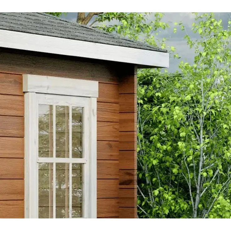 Alpholz Holz Gartenhaus Monica | Natur | 325x325x270 cm – Bild 3