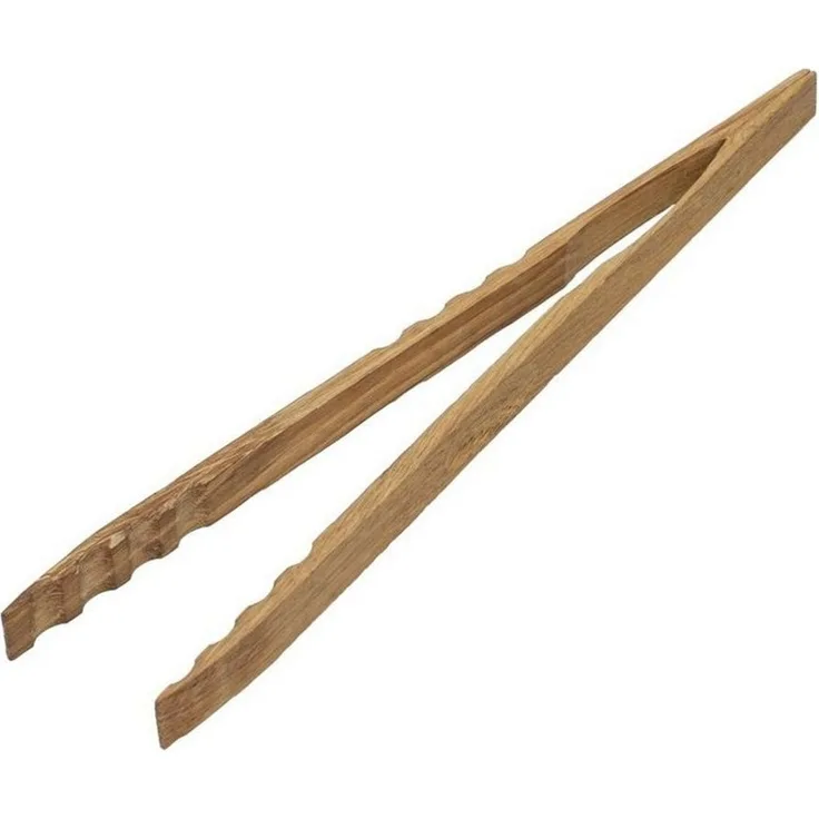 elasto Grillzange Zange 'Oak' aus Eichenholz mit ergonomischen Griff