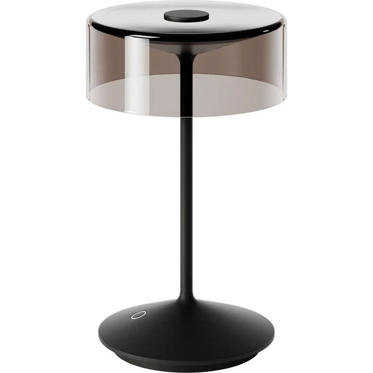 SIGOR LED Tischleuchte Akku-Glasleuchte NUMOTION nachtschwarz, Dimmbar, LED fest integriert, Warmweiß – Bild 1