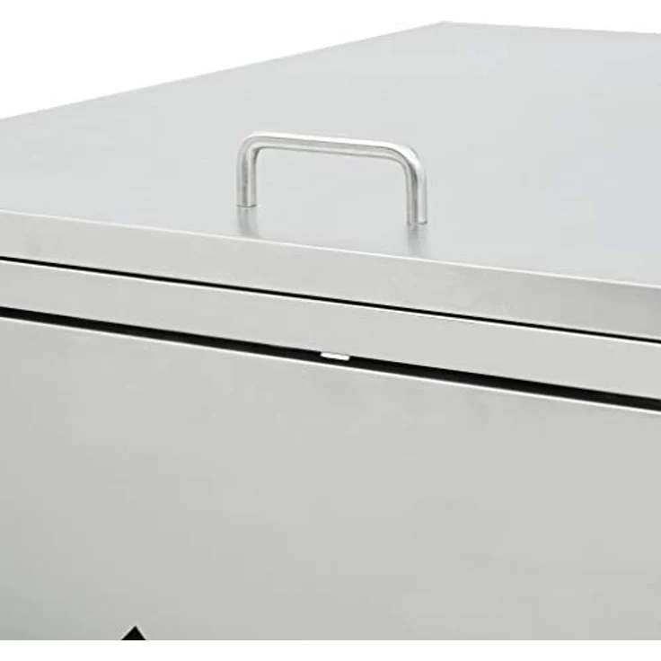 vidaXL Mülltonnenbox für 4 Tonnen 240 L Edelstahl 145382 – Bild 5