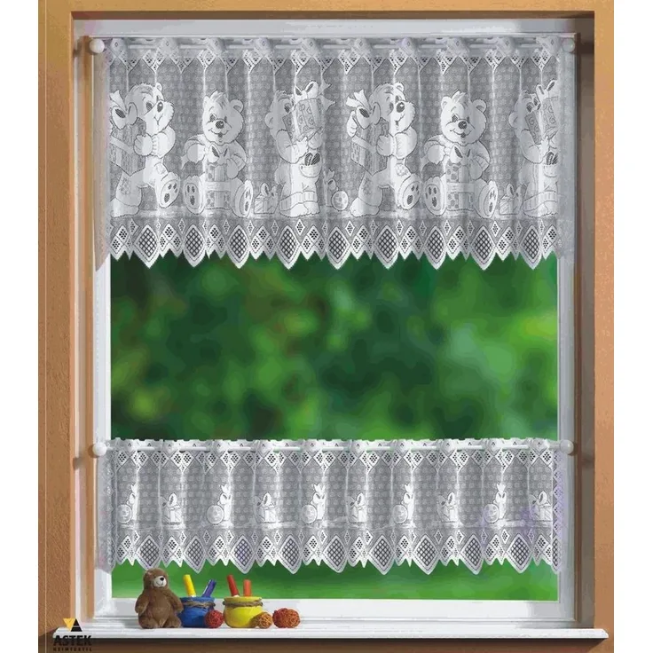 Gardinenbox Scheibengardine (2 St), Stangendurchzug, transparent, KIDS Scheibengardinen Set 2 Teilig 33520