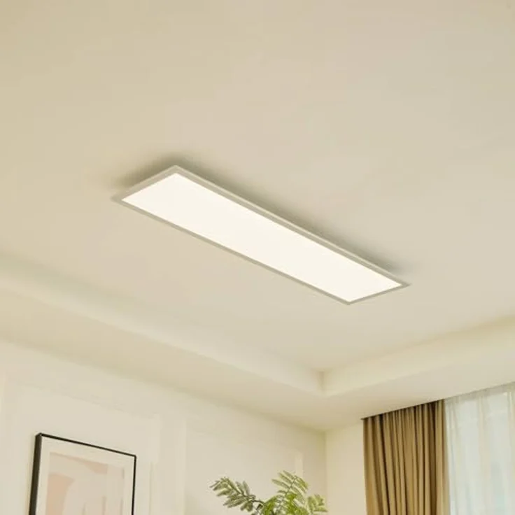 Arcchio LED Deckenleuchte Lyndra, modernes Aluminium-Panel, 1-flammig, energiesparend für Wohnzimmer, Esszimmer, Küche und Flur – Bild 3