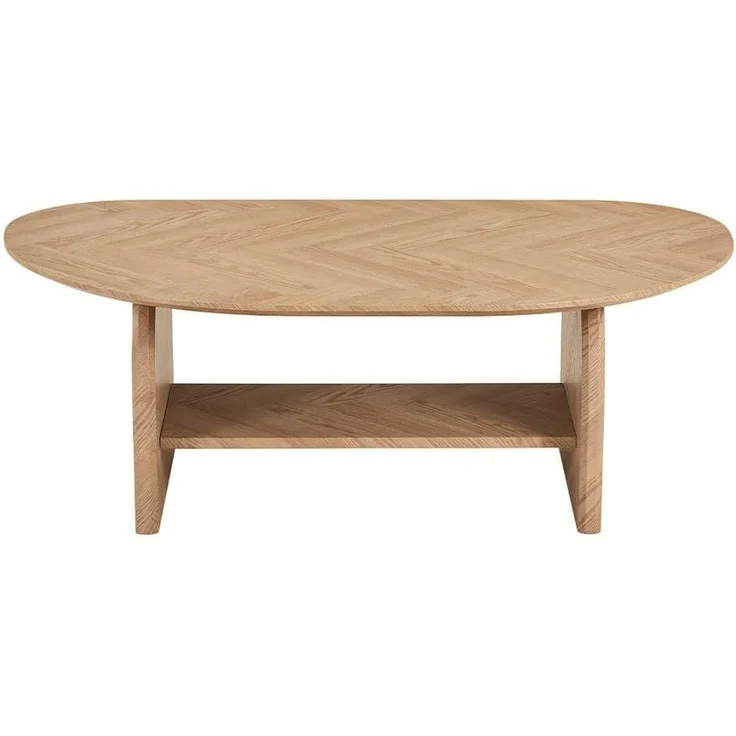 HOME DELUXE Couchtisch Oval LIARA Fishbone Oak LIARA – Bild 7