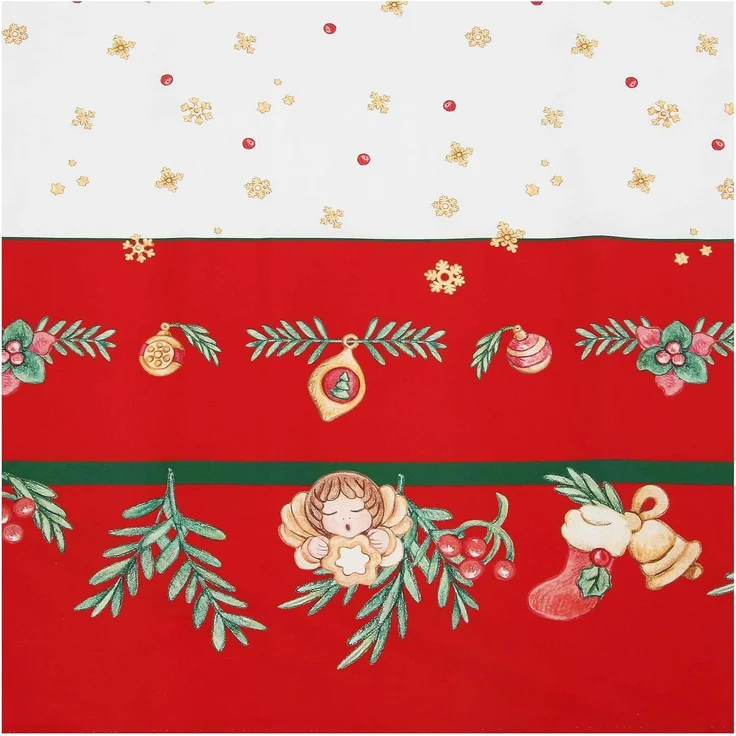 THUN, Tischdecke für 12 Plätze aus 100% Baumwolle, Kollektion Weihnachtsüberraschungen, Set für Haus und Küche, Geschenkidee zu Weihnachten, 140x250 cm – Bild 3