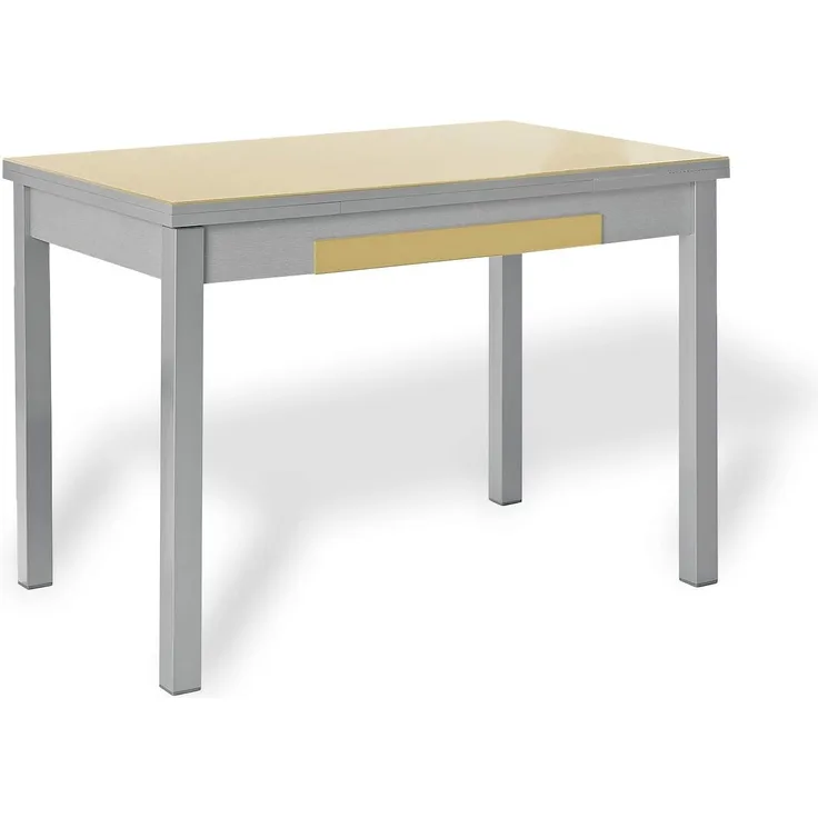 ASTIMESA Ausziehbarer Küchentisch mit Flügeln, Beige, 70x110 cm