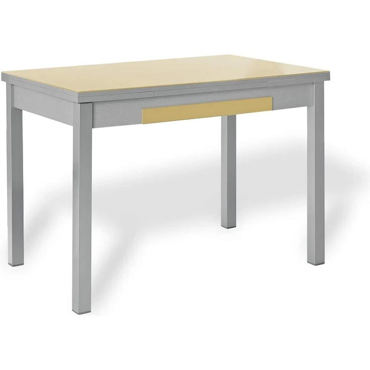 ASTIMESA Ausziehbarer Küchentisch mit Flügeln, Beige, 70x110 cm