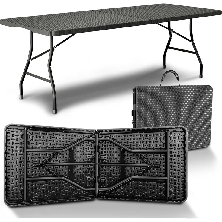 NewHabitat Gartentisch Buffettisch klappbar I Gartentisch klappbar Polyrattan, Klappbar