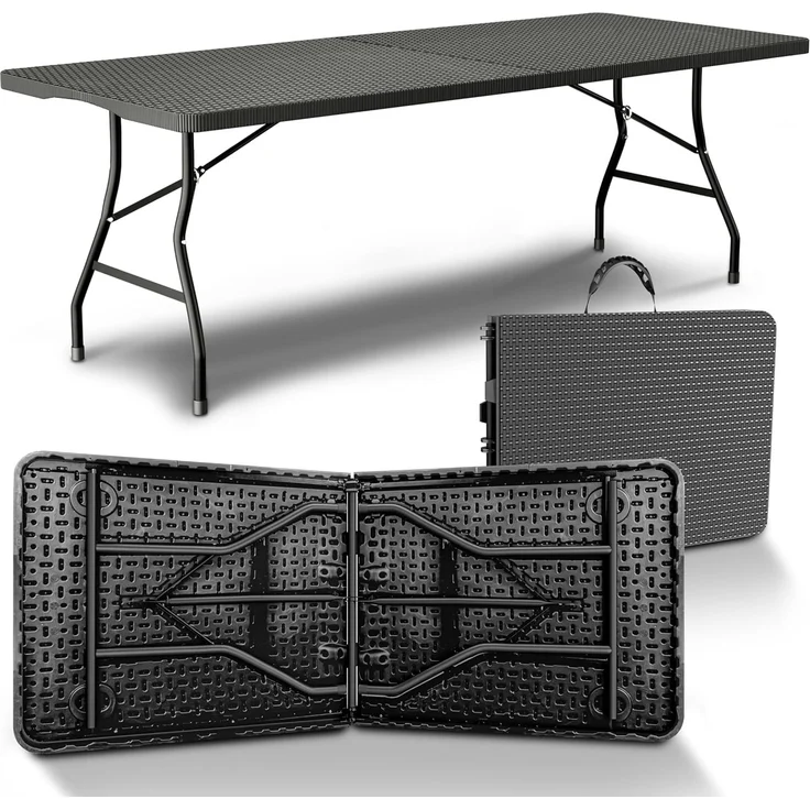 NewHabitat Gartentisch Buffettisch klappbar I Gartentisch klappbar Polyrattan, Klappbar – Bild 1