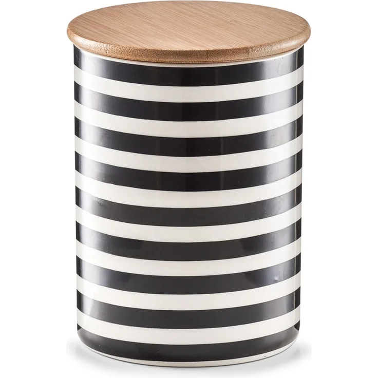 Neuetischkultur Stripes Vorratsdose mit Bambusdeckel