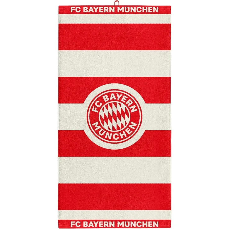 FC Bayern München Duschtuch FC Bayern München Duschtuch Rot / Weiß – Bild 4