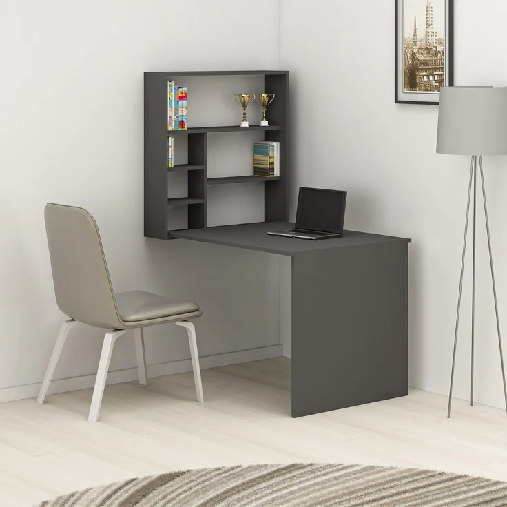Skye Decor 'Sedir - Anthracite' Schreibtisch, Anthrazit, 59 x 74 x 90 cm – Bild 1