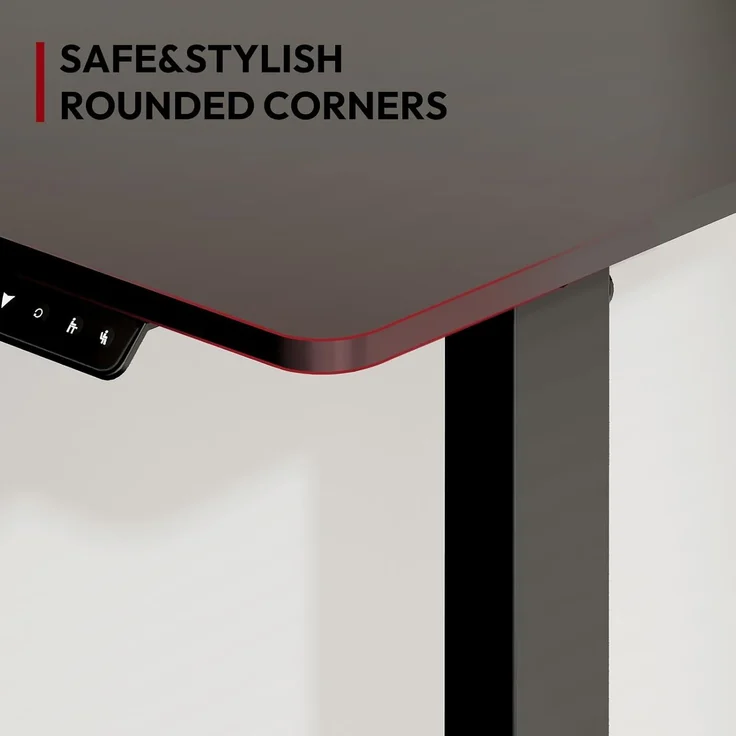 SANODESK Höhenverstellbarer Schreibtisch 160x75 cm Schreibtisch Höhenverstellbar Elektrisch Ergonomischer Steh-Sitz Tisch Computertisch für Heimbüro Homeoffice(schwarz) – Bild 6