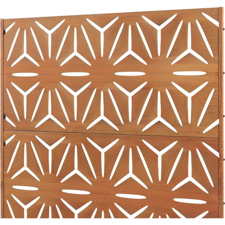 Trennwand Kilsturd Cortenstahl 180x120 cm Edelrost [casa. pro] – Bild 5