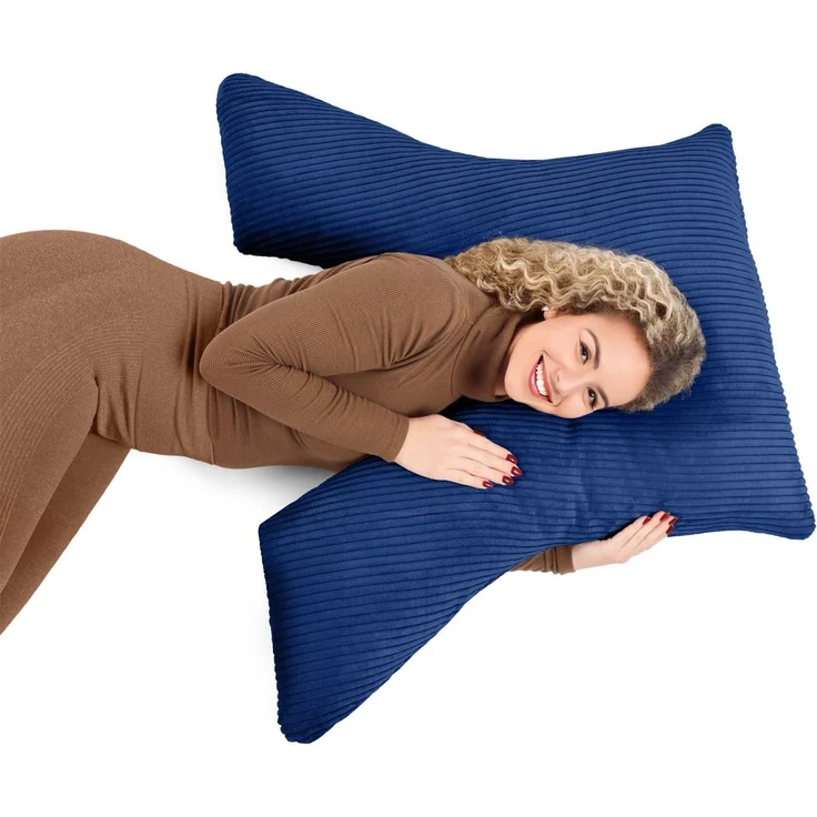 Amilian Schlafkissen - Lesekissen für Bett und Sofa - Seitenschläferkissen - Stillkissen, Seitenschläfer, Rückenlage, Schlafkissen für Seitenlage, Kissen mit Füllung und abnehmbarem Bezug - Stillhilfe – Bild 1