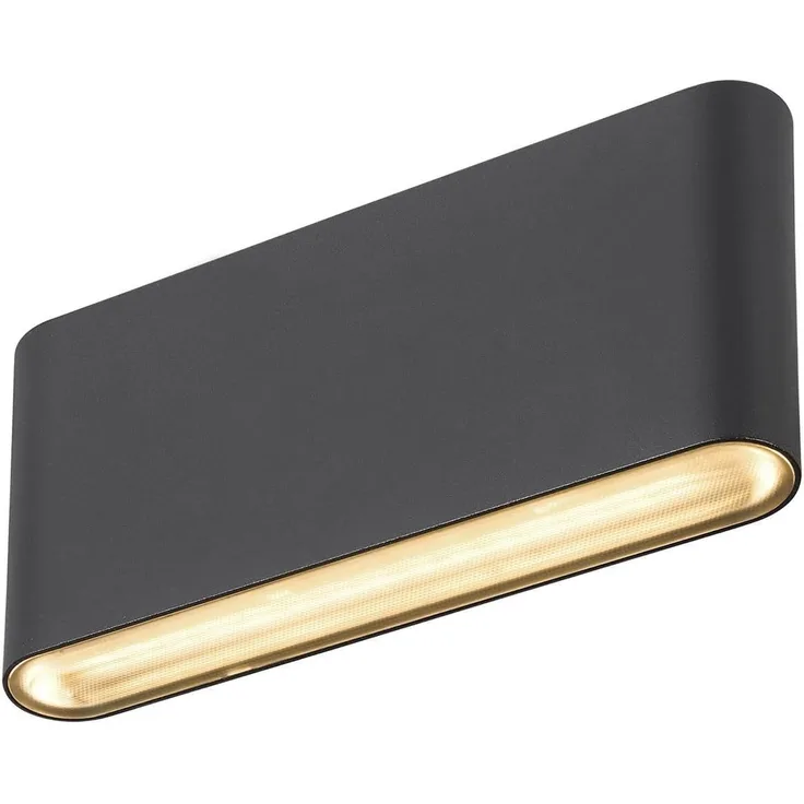 SLV 1007144 OVAL 18 WL Außenleuchte Wandaufbauleuchte schwarz CCT Switch IP65