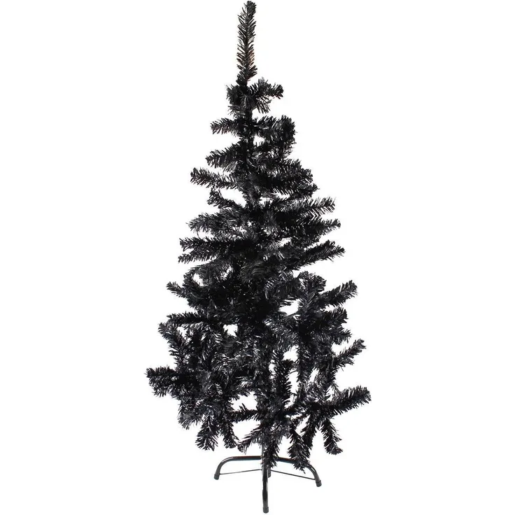 Künstlicher Weihnachtsbaum inkl. Ständer Tannenbaum Christbaum schwarz 150cm