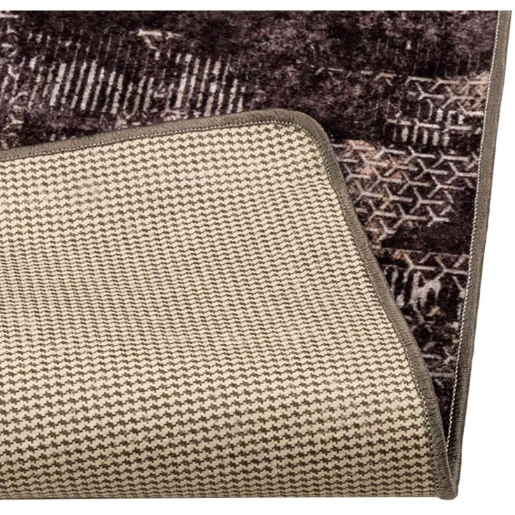 vidaXL Teppichläufer MARSA Schwarz 50x200 cm Polyester und PVC 42023368 – Bild 4