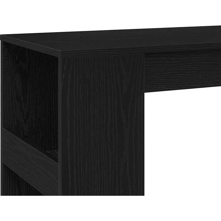 vidaXL Bartisch mit Regal, Holzwerkstoff, 90 x 40 x 103,5 cm, Schwarze Eiche – Bild 7