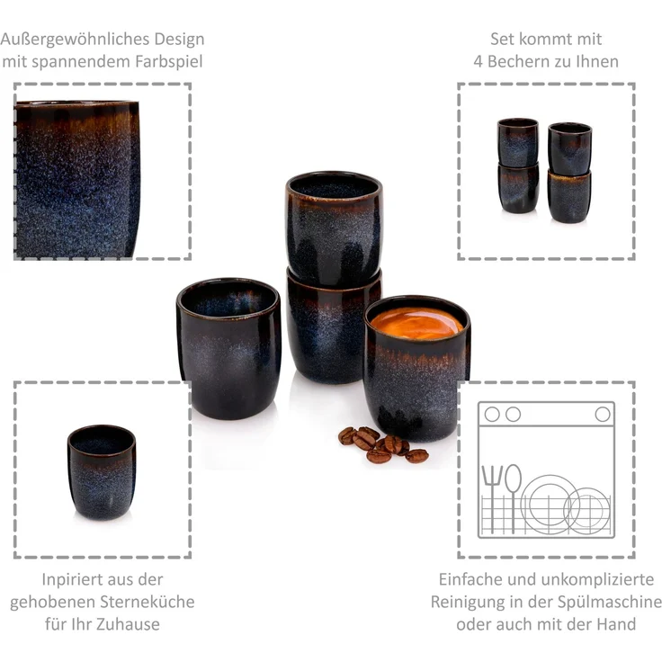 SÄNGER Espressobecher Set Tokio 4 teilig – Bild 3