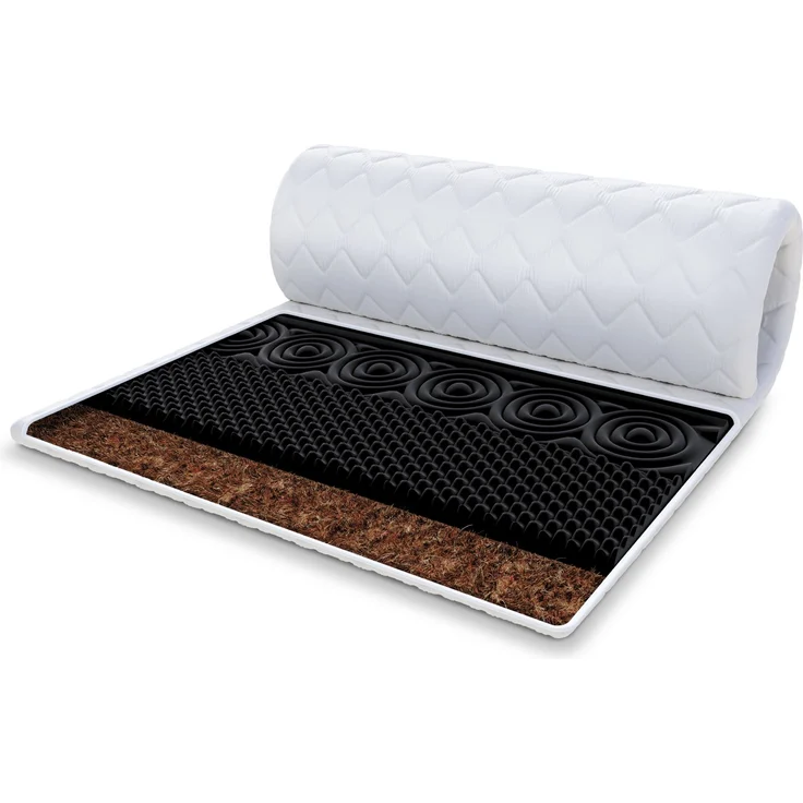 Topper 140x200 cm Matratzenauflage mit HR-Schaum Kokos 6 cm Schoner H3 – Bild 1