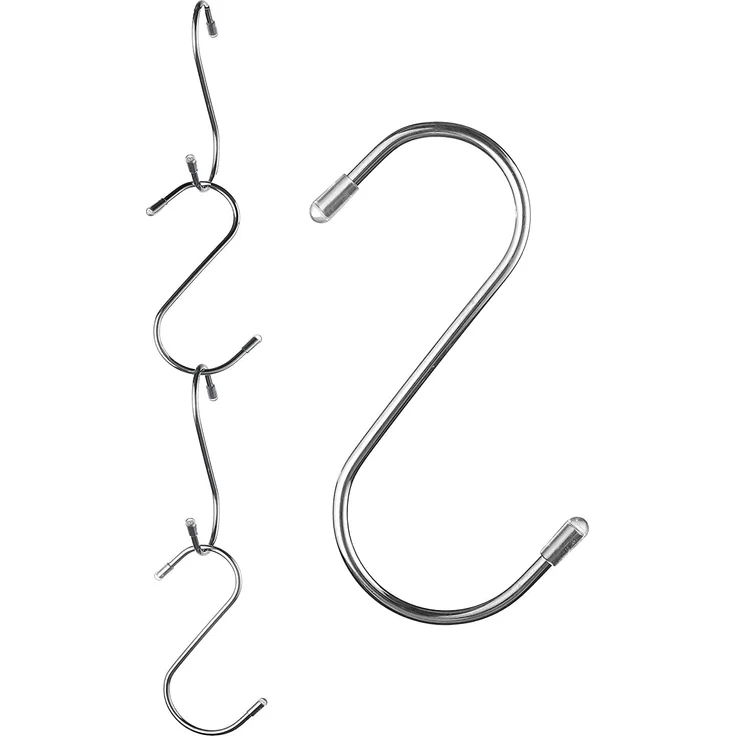 Praknu S-Haken 16 S-Haken Rund 12cm, Küche, Badezimmer, Terrasse, Balkon, Keller, Werkstatt, Garage, (Set, 16-St), Belastbar bis 25kg - 12cm Groß - Rostfreie S-Haken zum Aufhängen – Bild 7