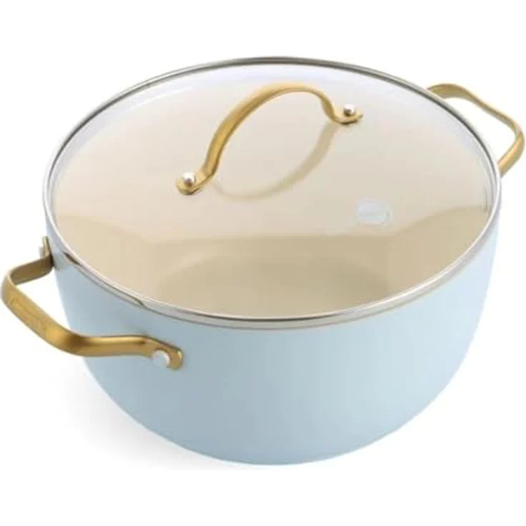 GreenPan Padova Reserve 6 Tlg Topf&Pfannenset Hellblau – Bild 9