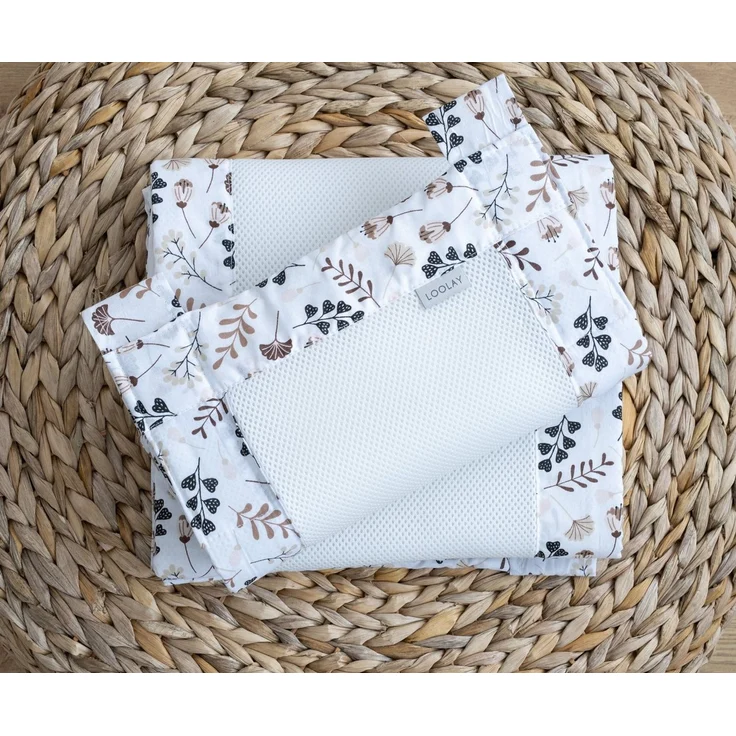 Loolay Babybett Bettumrandung Mesh atmungsaktiv 120x60/140x70 cm für Gitterbett, 2-tlg. Set 5 mm Netzstoff Schutz Klettverschluss europäische Stoffe – Bild 4