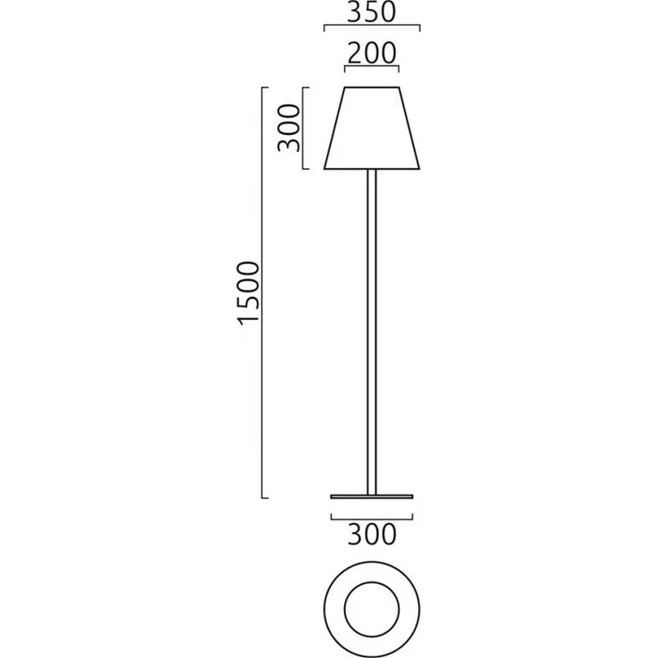 helestra MORIS Stehleuchte IP65 Farbe silbergrau #19/1266.46 – Bild 4