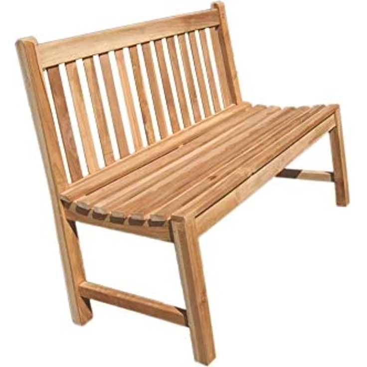 LEX 'Premium Teak' Gartenbank nachhaltig, natur, 120cm – Bild 6