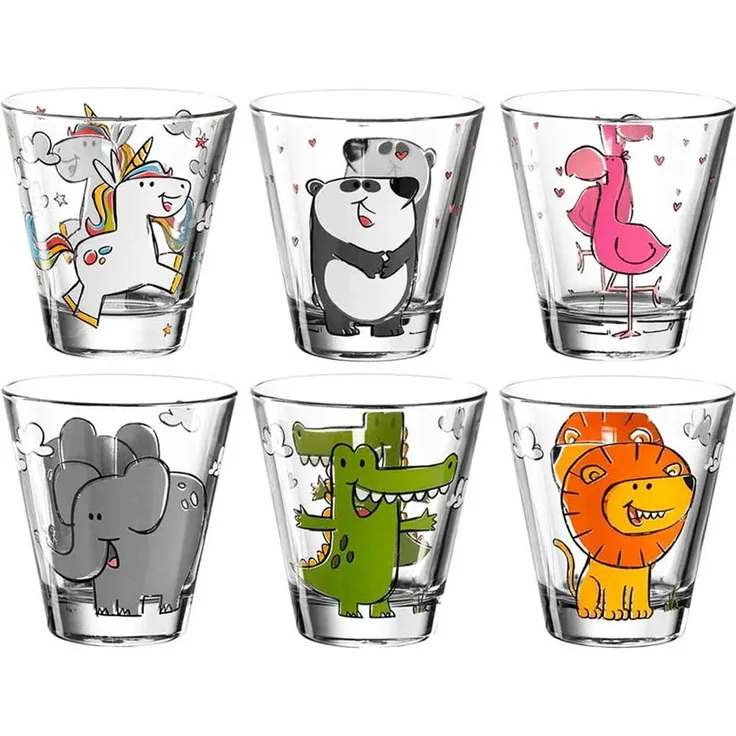 Leonardo BAMBINI 1 Kinderbecher 215 ml 6er Set Sortiert