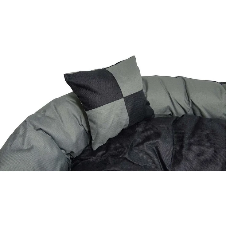 Hossi's Wholesale Tierbett Tierbett Hundekissen Hundebett L 110 x 80 x 20 cm grau weich Wendekissen – Bild 2