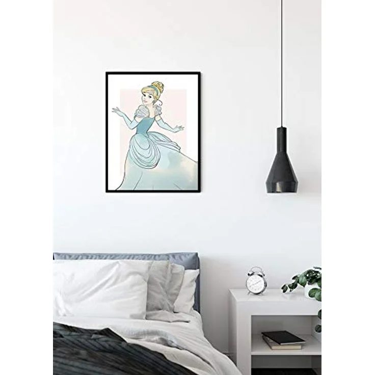 Komar Disney Wandbild Cinderella Beauty, Kunstdruck 40x50cm ohne Rahmen, premium Fotopapier, lichtbeständig und wasserfest – Bild 3